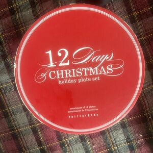 Pottery Barn 12 Days of Christmas Plate Set